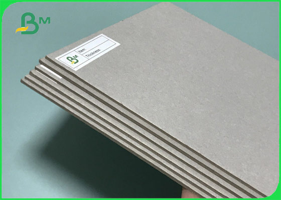 Lados reciclados Grey Color 750gsm 1.2mm Straw Board Sheets grosso do dobro da polpa