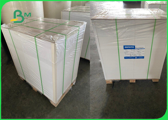 rolo enorme de papel térmico de 55gsm 58gsm para etiquetas vazias 640mm 795mm