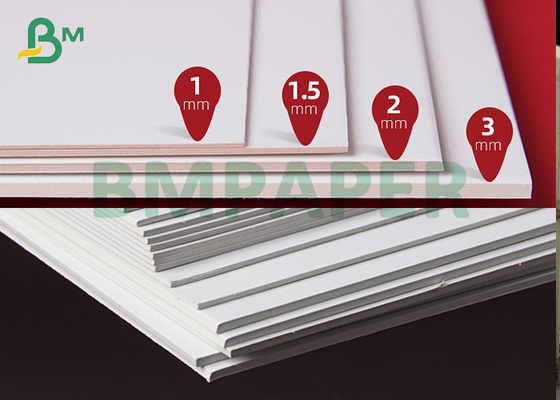 Cartão grosso traseiro 2mm branco bilateral de Clay Coated 1mm para empacotar