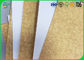 100% papel de embalagem de Brown Da polpa do Virgin, placa superior branca do forro de 200gsm 250gsm 300gsm Kraft
