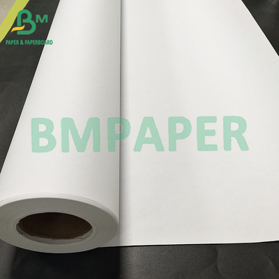 Pulpa de madeira virgem CAD 80gm Inkjet Plotter Laser Copier Paper 20Lb 24inch 150ft