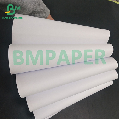 Pulpa de madeira virgem CAD 80gm Inkjet Plotter Laser Copier Paper 20Lb 24inch 150ft