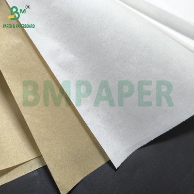 Sacos de papel de sanduíche de papel 7 embalagens de alimentos cor branca natural