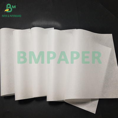 40 gm 50 gm Papel de pergaminho branco à prova de gordura para papel de embrulho de sanduíches
