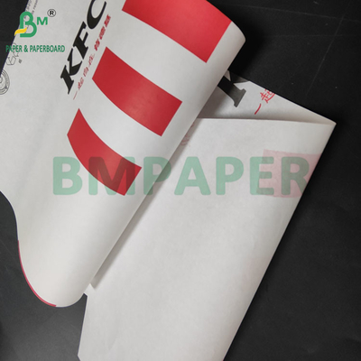 Papel à prova de gordura impresso a cores de 38 gm para embalagem de kebabs