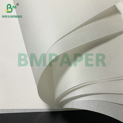 Papel à prova de gordura branco 38 gm 40 gm para alimentos fritos embalado em rolos de 106 cm