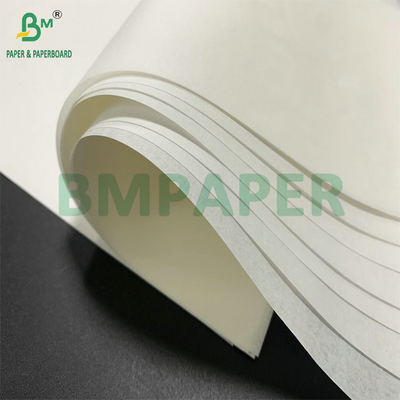 Papel à prova de gordura branco 38 gm 40 gm para alimentos fritos embalado em rolos de 106 cm