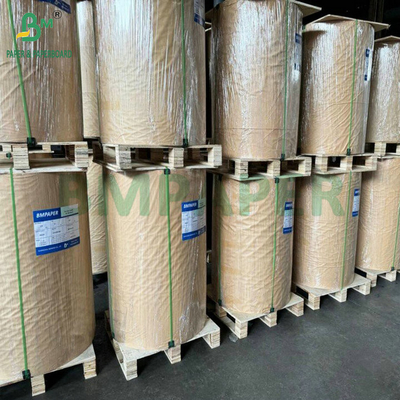 Papel à prova de gordura branco 38 gm 40 gm para alimentos fritos embalado em rolos de 106 cm