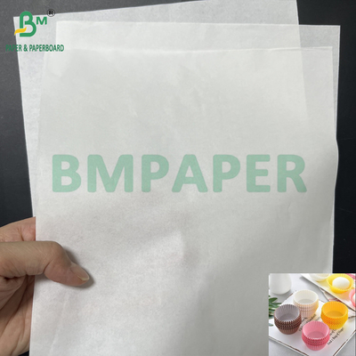 Limpa à prova de óleo 38 60 GSM White Cupcake Paper Liners Sheets Kit 3 Kit 5