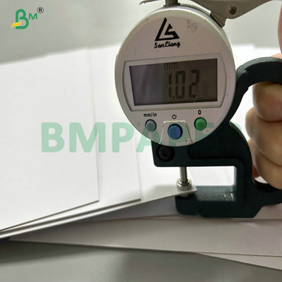 1.2mm 1.5mm 2 lados revestidos de papelão branco laminado para embalagens cosméticas 70x100cm