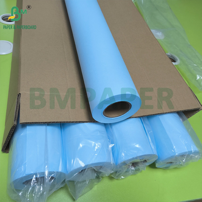 Papel de desenho de plano de cor azul de lado único, sem revestimento, para desenhos CAD