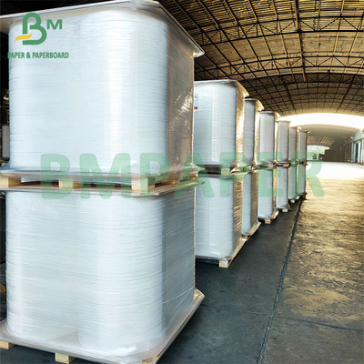 Papel de embalagem de palha branca degradável de 24 gm 32 mm para embalagem de palha