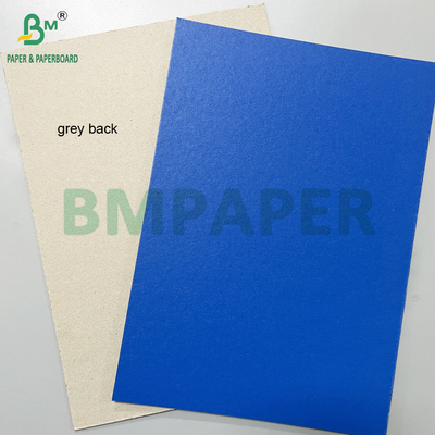 Bonito bom rígido 1,2 mm 1,5 mm Papelão azul lacado com parte traseira cinzenta