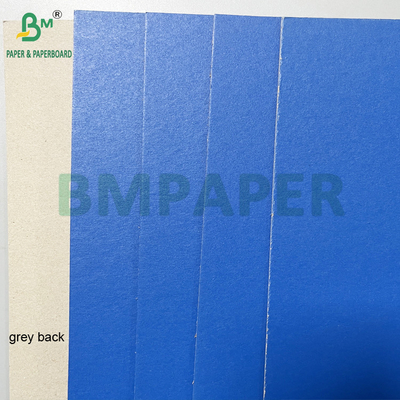 Bonito bom rígido 1,2 mm 1,5 mm Papelão azul lacado com parte traseira cinzenta