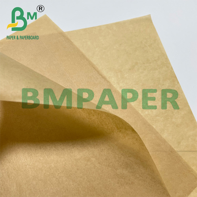 30 - 60gm Papel de cozinha à prova de gordura para vapor e embalagem de cor marrom