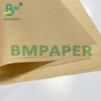 30 - 60gm Papel de cozinha à prova de gordura para vapor e embalagem de cor marrom