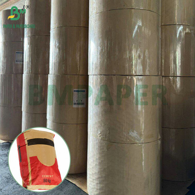Papel virgem 70g 80g 90g Saco de papel de cimento natural Kraft