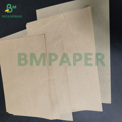Papel de embalagem para sanduíches resistente à gordura de 35 gm 40 gm marrom para cesta de alimentos 700 mm