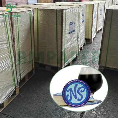 Cartão de absorção de água de alta polpa 1 mm 1,4 mm Papel de esterco de cerveja branco para esterco