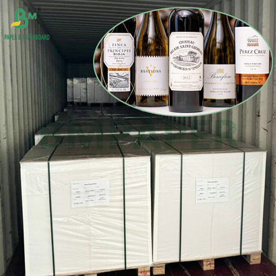 65 gm 70 gm resistente à água resistência ao molho C1S papel de etiqueta para garrafa de cerveja autocolante