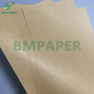 80gm Brown Striped Kraft Paper Gift Wrapper Gloss de um lado Excelente resistência
