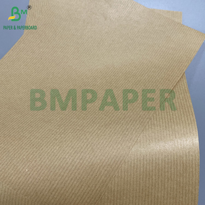 80gm Brown Striped Kraft Paper Gift Wrapper Gloss de um lado Excelente resistência