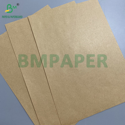 80gm Brown Striped Kraft Paper Gift Wrapper Gloss de um lado Excelente resistência