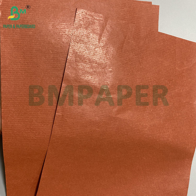 Papel Kraft de 42 gm de raios vermelhos para embrulho de frutas Cera de um lado Papel leve de qualidade alimentar