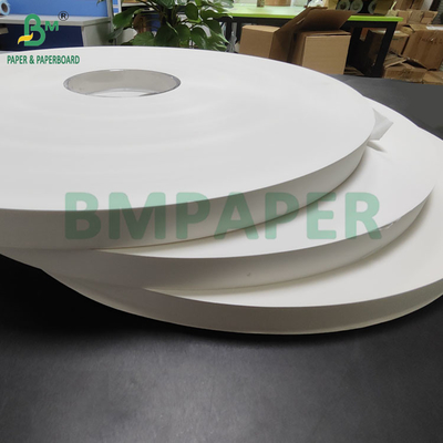 24 gm 28 gm Papel de embalagem de palha branco 27 mm x 5000 m Boa resistência à tração