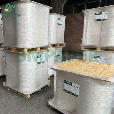 24 gm 28 gm Papel de embalagem de palha branco 27 mm x 5000 m Boa resistência à tração