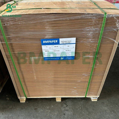 Papel Kraft de 70 a 100 gm de alta expansão para fabricação de sacos de cimento