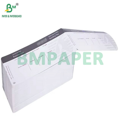 175g 18,8cm x 8,3cm Cartão de embarque térmico em branco Personalizado Bilhetes de voo baratos