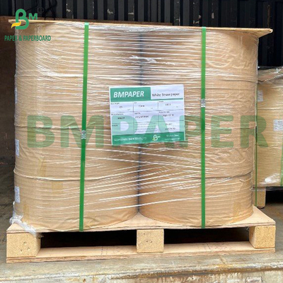 40 GSM Rolos de papel branco encerado com cera em ambos os lados Resistente à gordura