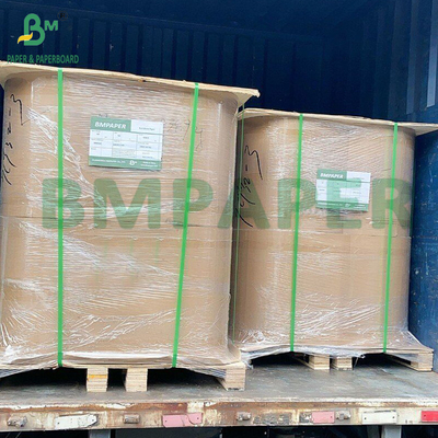40 GSM Rolos de papel branco encerado com cera em ambos os lados Resistente à gordura
