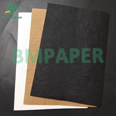 0.35mm, 0.55mm Papel de tecido Kraft branco preto lavado para fazer sacos