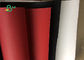 Laminatied vermelho &amp; espessura lavável revestida do papel de embalagem 0.5mm 0.7mm 0.8mm