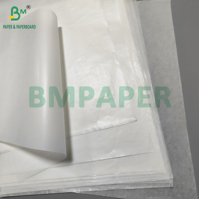 Papel de forno de silicone revestido de branco resistente ao calor de 40 gm para torrefação 620 mm