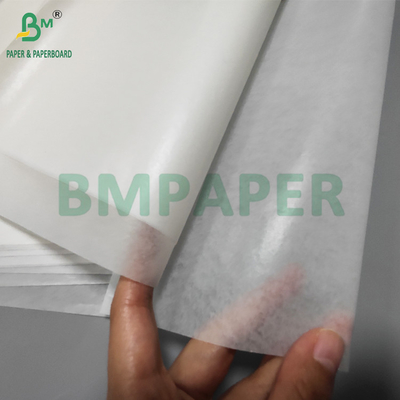Papel de forno de silicone revestido de branco resistente ao calor de 40 gm para torrefação 620 mm