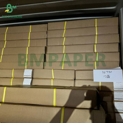 20# Rolo de papel de ligação branco simples para impressoras a jato de tinta de grande formato 24 In x 150 Ft