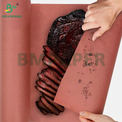 60 gramas de papel de churrasco rosa não encerado para carne fumada 18' x 175 pés