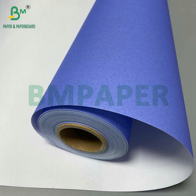 610 mm x 50 m A0 A1 80GSM Rola de papel CAD Plotter azul roxo