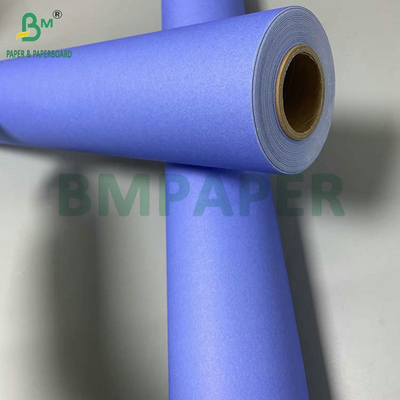 610 mm x 50 m A0 A1 80GSM Rola de papel CAD Plotter azul roxo