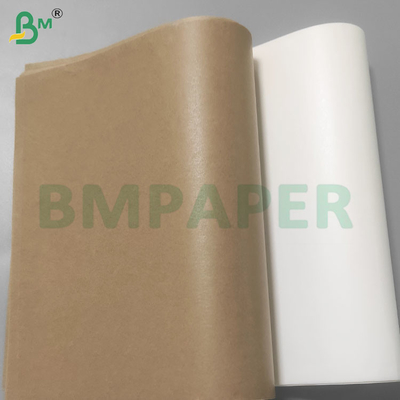 30 gm rolos de papel revestidos de silicone de lado duplo, resistentes à gordura, castanho