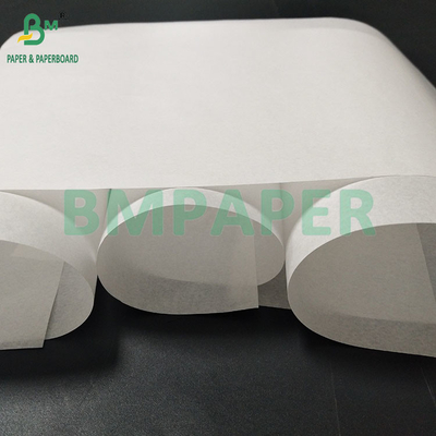 38 gm 40 gm não impresso Papel Kraft Branco à prova de grama Hambúrguer/Rice Papel de embrulho 285×295mm