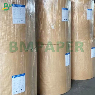 Rollos de papel kraft marrom durável de 120 gm para embalagens sustentáveis