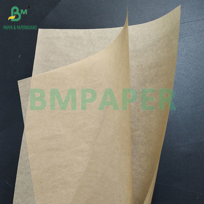 40gm de papel Kraft castanho resistente a gordura Hambúrguer e papel sanduíche