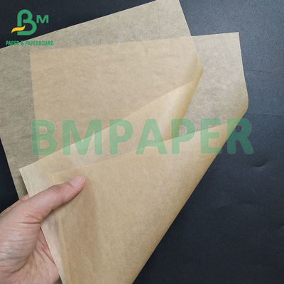 40gm de papel Kraft castanho resistente a gordura Hambúrguer e papel sanduíche