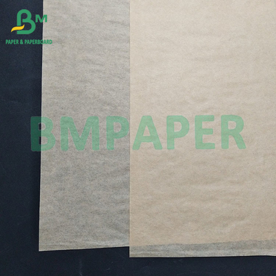 40gm de papel Kraft castanho resistente a gordura Hambúrguer e papel sanduíche