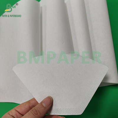 50 gm 328 mm Papel de filtro de café de qualidade alimentar branqueado e não branqueado