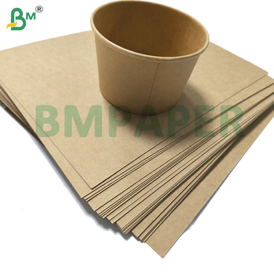 Papel PE Artesanal Castanho Cupstock Papel Força e Durabilidade para Copas